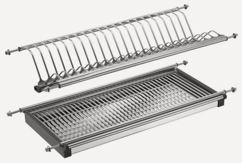 Изображение товара Сушилка для посуды в шкаф на 400мм Amix , 36.5 см х 28 см х 6.5 см, нержавеющая сталь