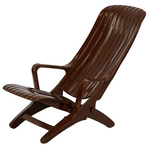 Шезлонг садовый пластиковый, пляжное кресло