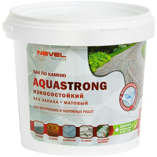 Aquastrong по камню бесцвeтный, матовая, 1 кг