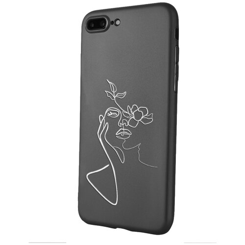 Силиконовый чехол Mcover для Apple iPhone 7 Plus с рисунком Девочка силиконовый чехол mcover для apple iphone 7 plus с рисунком вирус