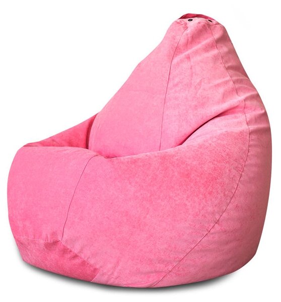 Кресло Мешок Груша Розовый Микровельвет (2XL, Классический) - фотография № 1