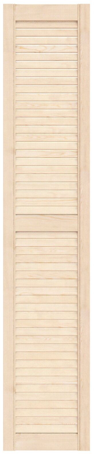 Дверь жалюзийная деревянная 294х1505мм сосна сорт Экстра / Дверка жалюзи / Створка для ширмы