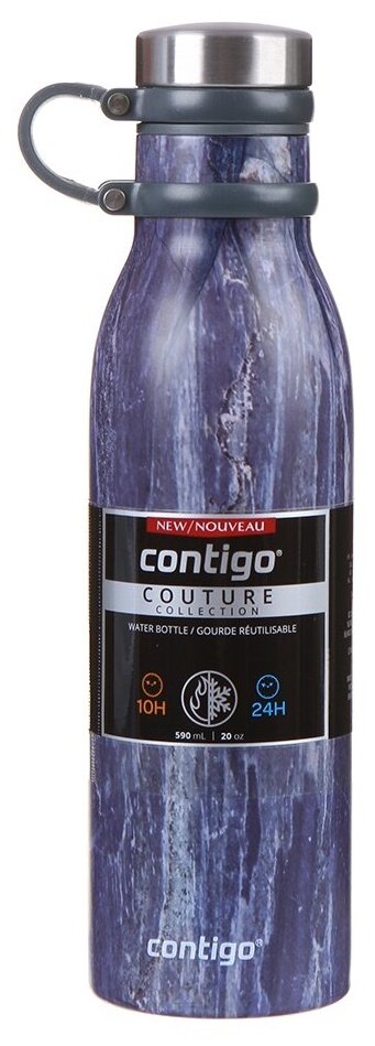 Термос-бутылка Contigo Matterhorn Couture 0.59л. синий (2106512) - фотография № 4