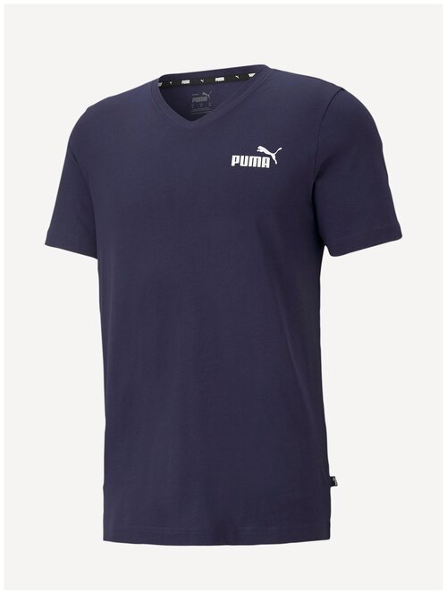 Футболка, PUMA ESS V Neck Tee, Мужская, размер XS ; Black