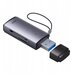 Картридер Baseus Lite Series USB-A to SD/TF Card Reader (WKQX060013) (gray)