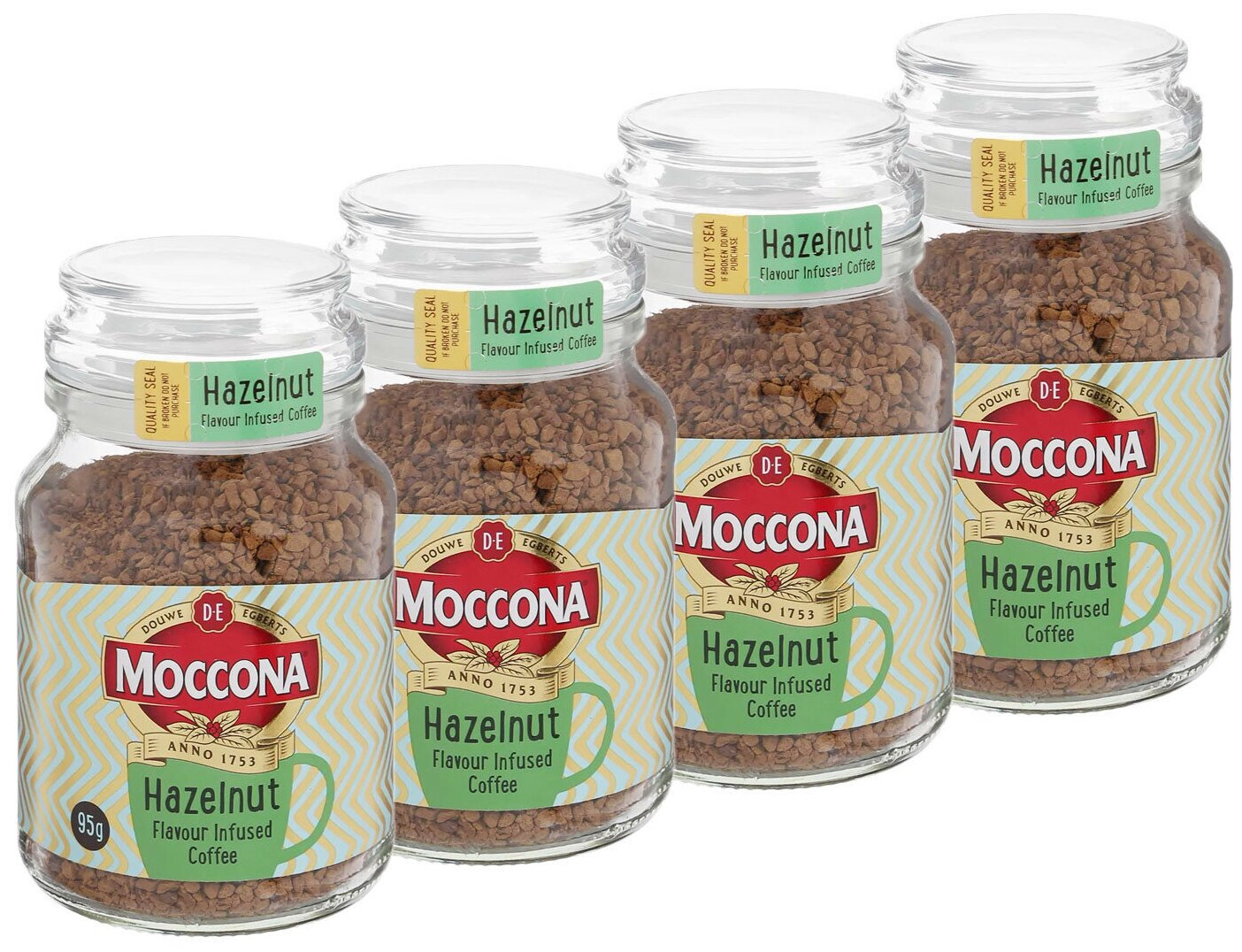 Кофе Moccona Hazelnut (Лесной орех), растворимый, 4x95г - фотография № 1