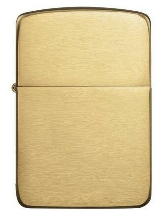 Зажигалка ZIPPO 1941 Replica с покрытием Brushed Brass латунь/сталь золотистая 38x13x56 мм