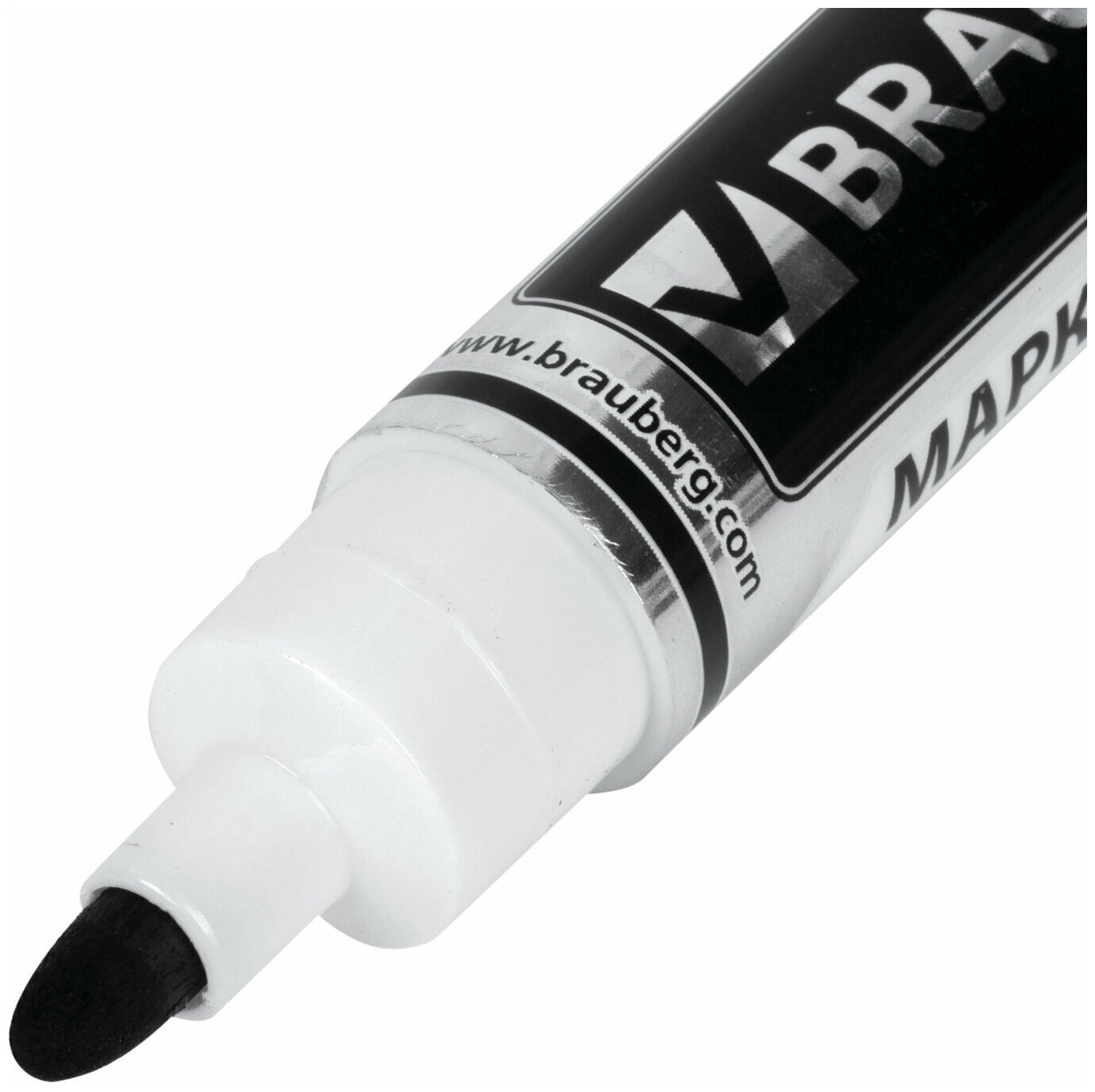 маркер для досок Brauberg, 5 мм, чёрный (упаковка 12 шт) - фото №4