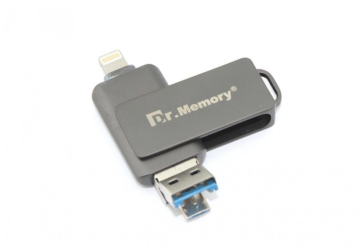 Флешка USB Dr. Memory 051 4GB, USB 3.0, черный