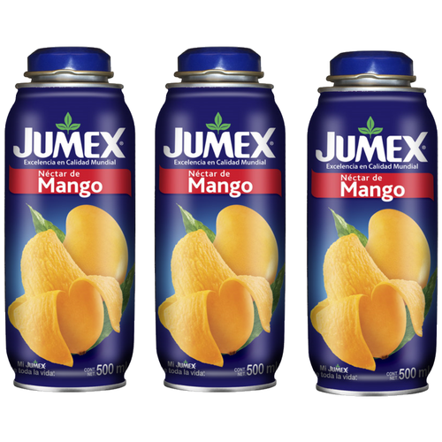 Премиальный нектар JUMEX со вкусом Манго, 3 бутылки по 473 мл