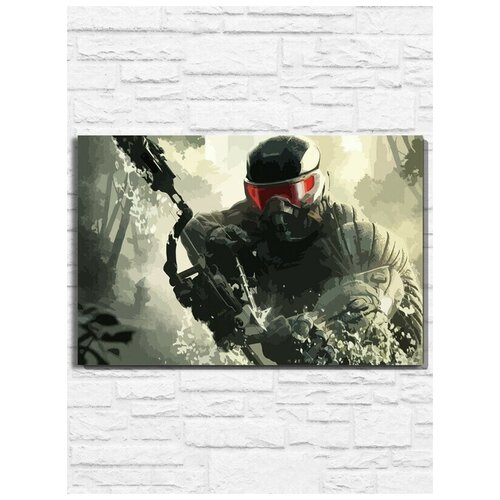 Картина по номерам на холсте игра Crysis - 9544 Г 30x40