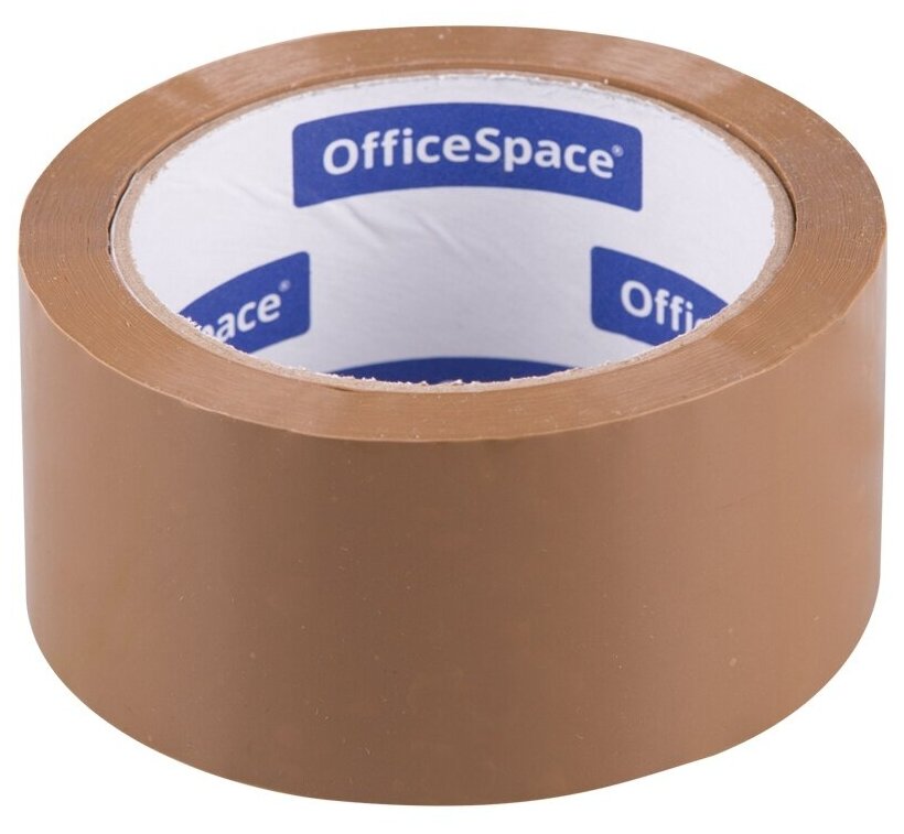 Клейкая лента упаковочная OfficeSpace 48 ммх66 м, 45 мкм, темная (КЛ_18607)