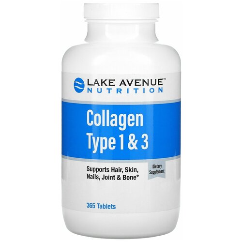 Таблетки Lake Avenue Collagen Type 1&3, 363 г, 365 шт.