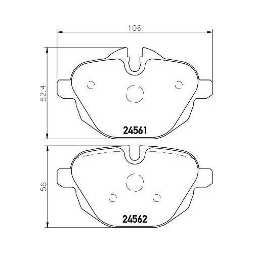 Колодки Тормозные Задние Дисковые К-Кт HELLA PAGID арт. 8DB355013-921