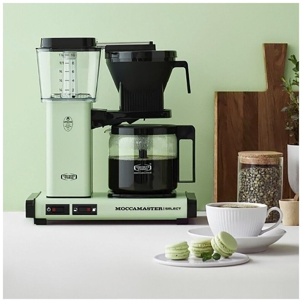Профессиональная капельная кофеварка Moccamaster KBG Select, пастельно-зеленый, 53976 - фотография № 3