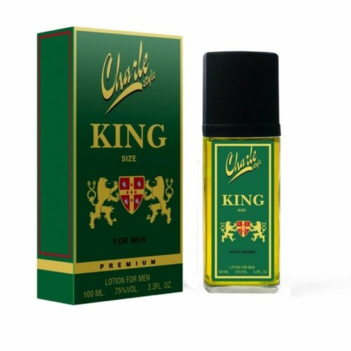 парфюмерная вода парад звезд charle king size edt 100ml Лосьон одеколон после бритья Charle style King size, 100 мл