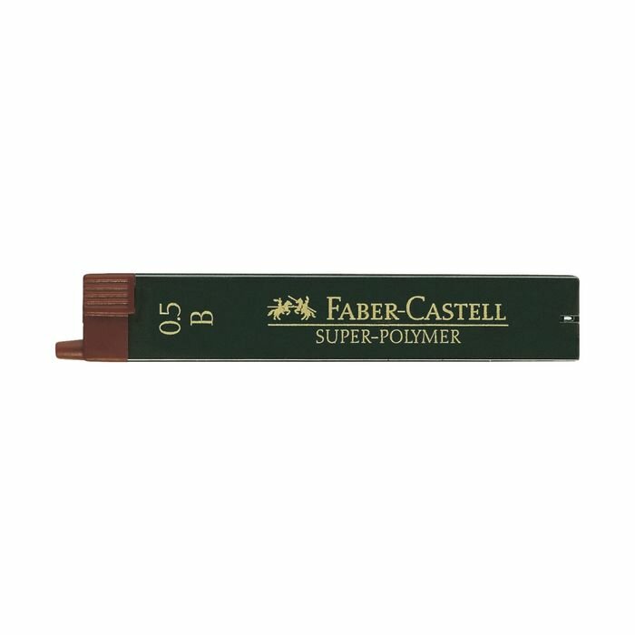Грифели для механических карандашей Super-Polymer, 12 штук, B Faber-Castell - фото №2