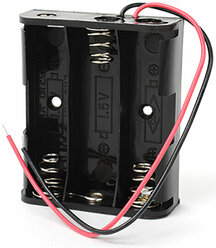 Батарейный отсек с проводами ROBITON Bh3xAA для 3 батареек или аккумуляторов размера АА и 14500