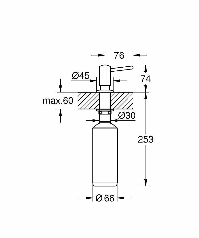 Дозатор жидкого мыла Grohe - фото №11