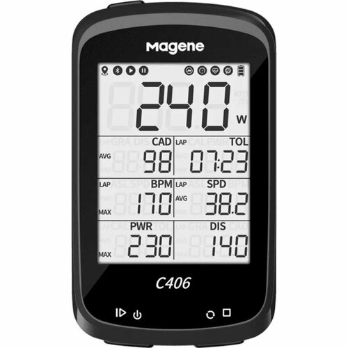 фото Magene глонасс/ gps велокомпьютер c206 pro, 29 функций mgnbt206