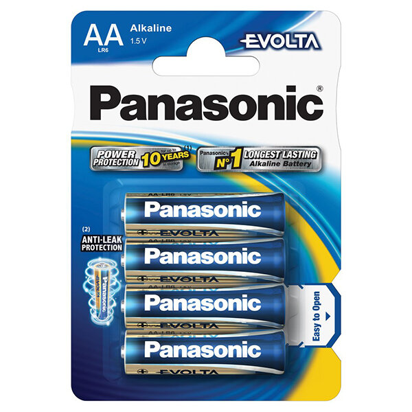 Батарейки алкалиновые Panasonic Evolta LR6EGE/4BP AA LR6 1,5В 4шт