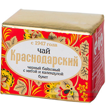 "Краснодарский с 1947 года" чай черный с мятой и календулой 50гр