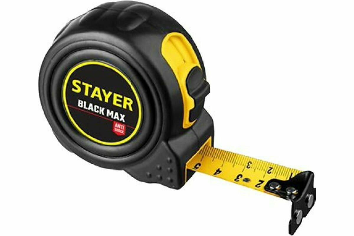 Рулетка Stayer BlackMax 8м / 25мм 3410-08_z02