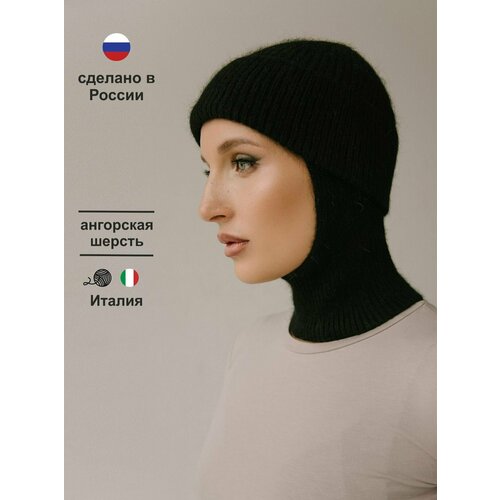 фото Балаклава mayya для женщин, размер onesize, черный
