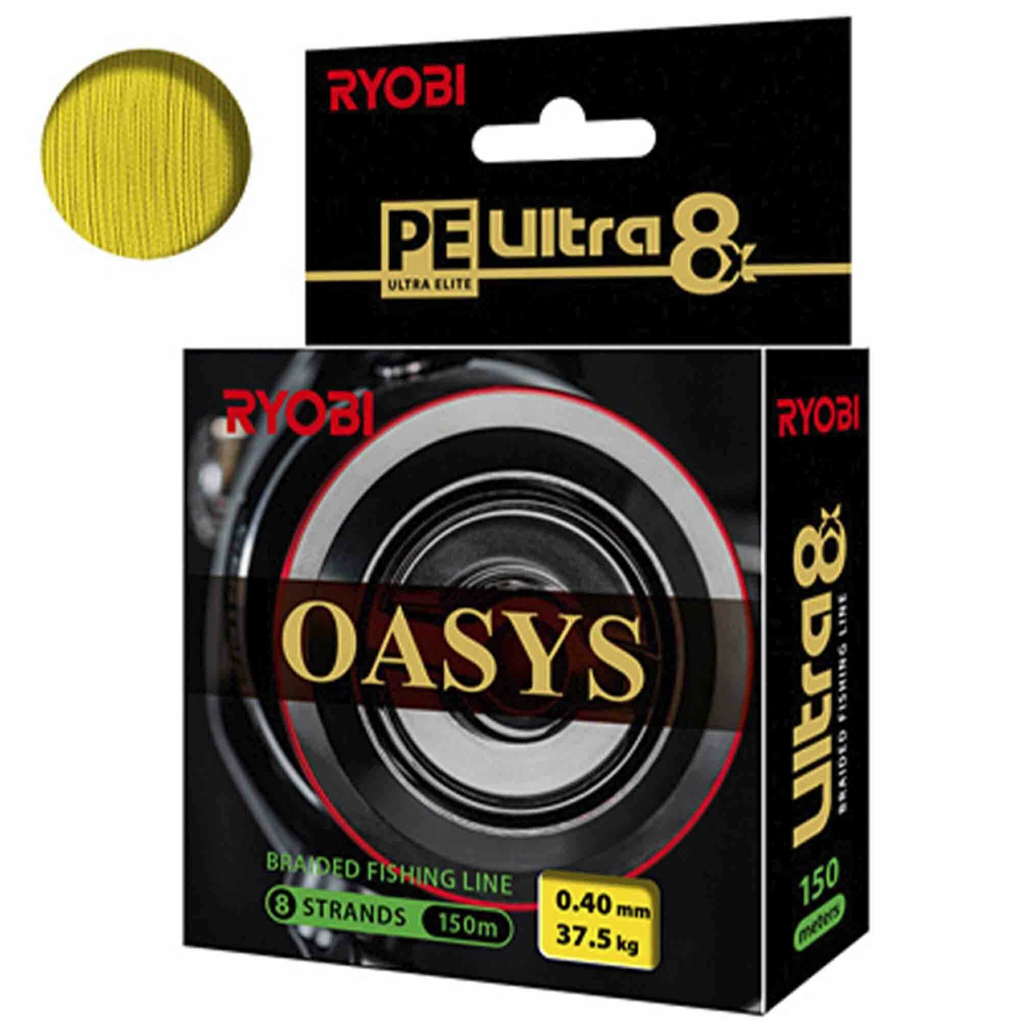 Плетеный шнур RYOBI OASYS Yellow 0,40mm 150m