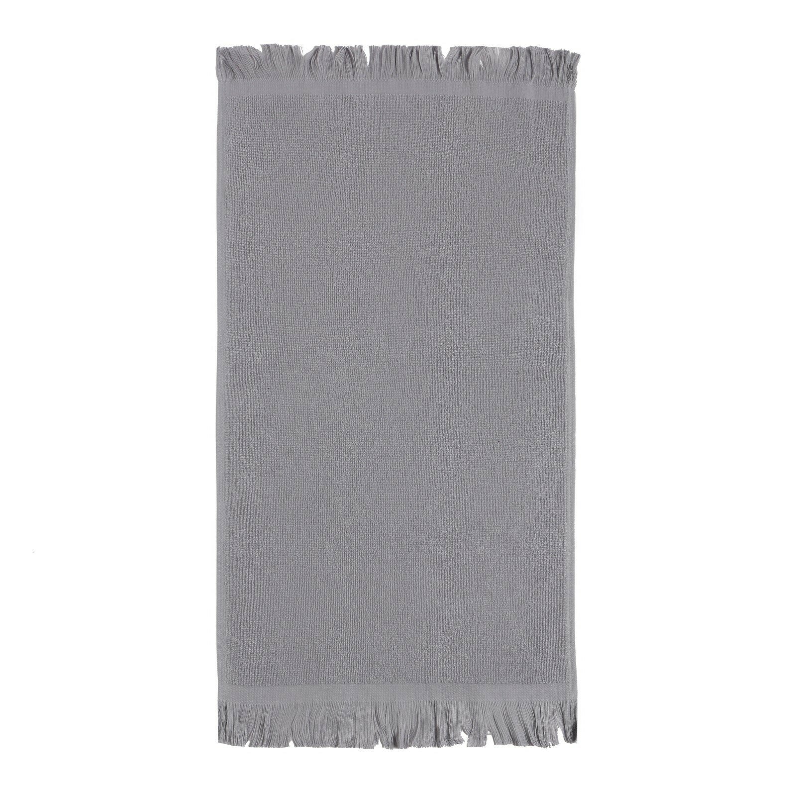 Полотенце махровое Love Life Fringe, 30х60 см, цвет серый, 100% хлопок, 380 гр/м2 - фотография № 9