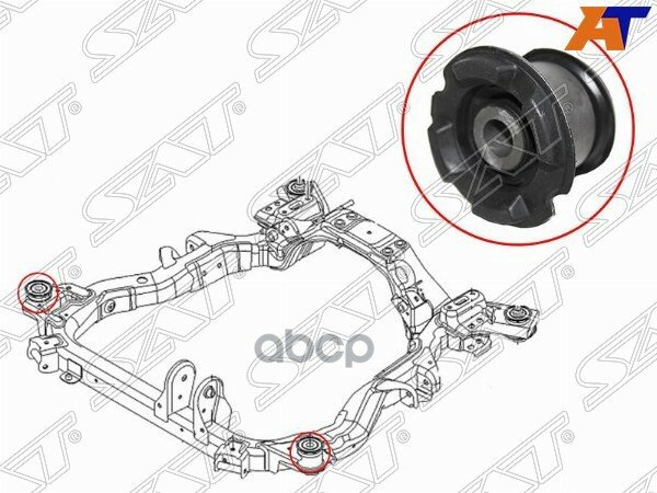 Сайлентблок Подрамника Передний Chevrolet Captiva /Daewoo Winstorm/Opel Antara 07- Sat арт. ST-96626232B