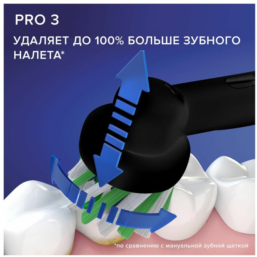 Электрическая зубная щетка Oral-B Pro 3 3500 + Дорожный футляр — фото 16