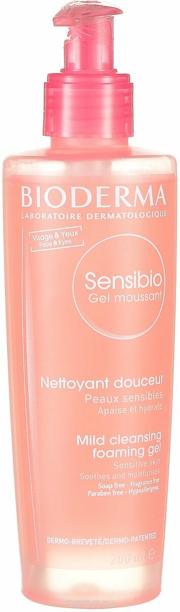 Bioderma гель очищающий Sensibio (с дозатором), 200 мл - фотография № 9