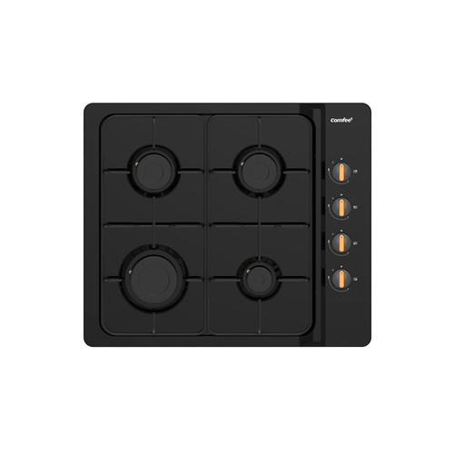 Встраиваемая газовая варочная панель Comfee CGH600B 4 конфорки черная эмаль 849000₽