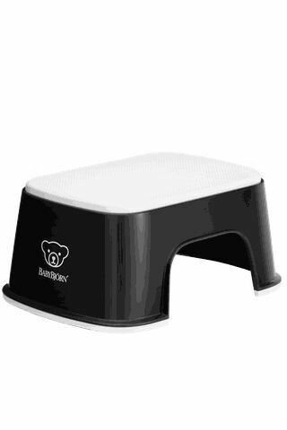 Стульчик-подставка BabyBjorn Step Stool Black/White