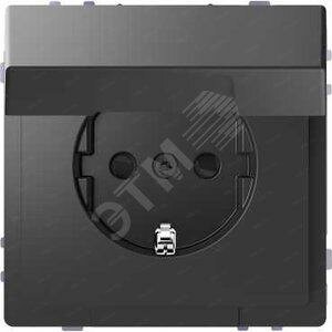 Розетка с/з с крышкой Schneider Electric MERTEN D-LIFE MTN2310-6034 - фото №2