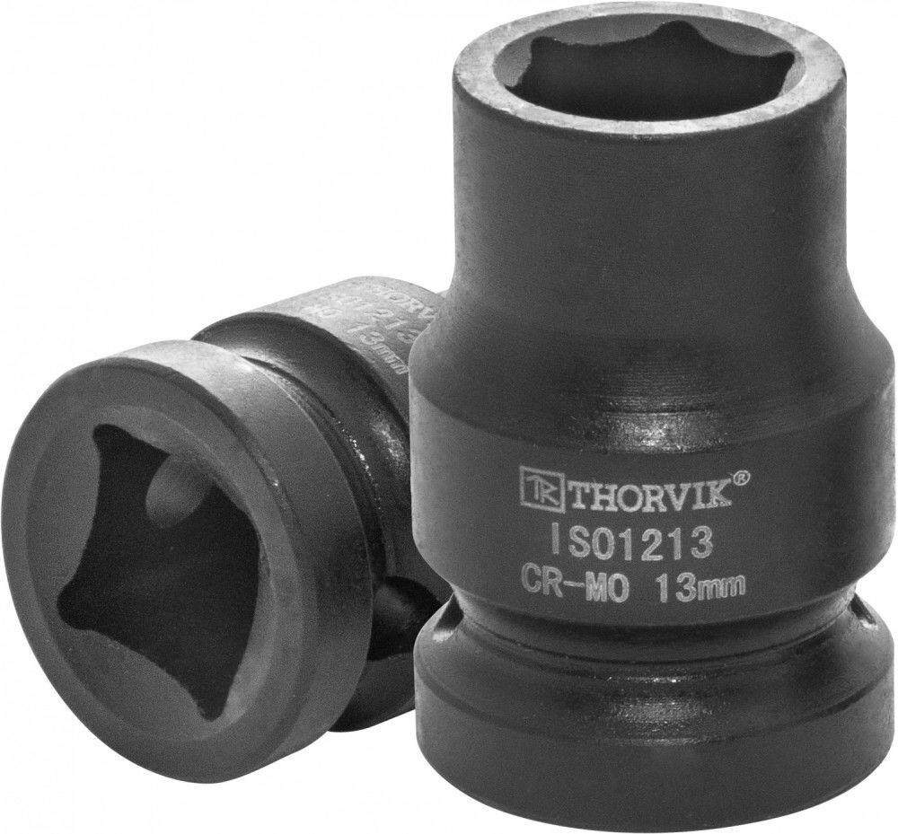 Головка торцевая ударная Thorvik 1/2"DR, 13 мм IS01213 53408 - фото №1