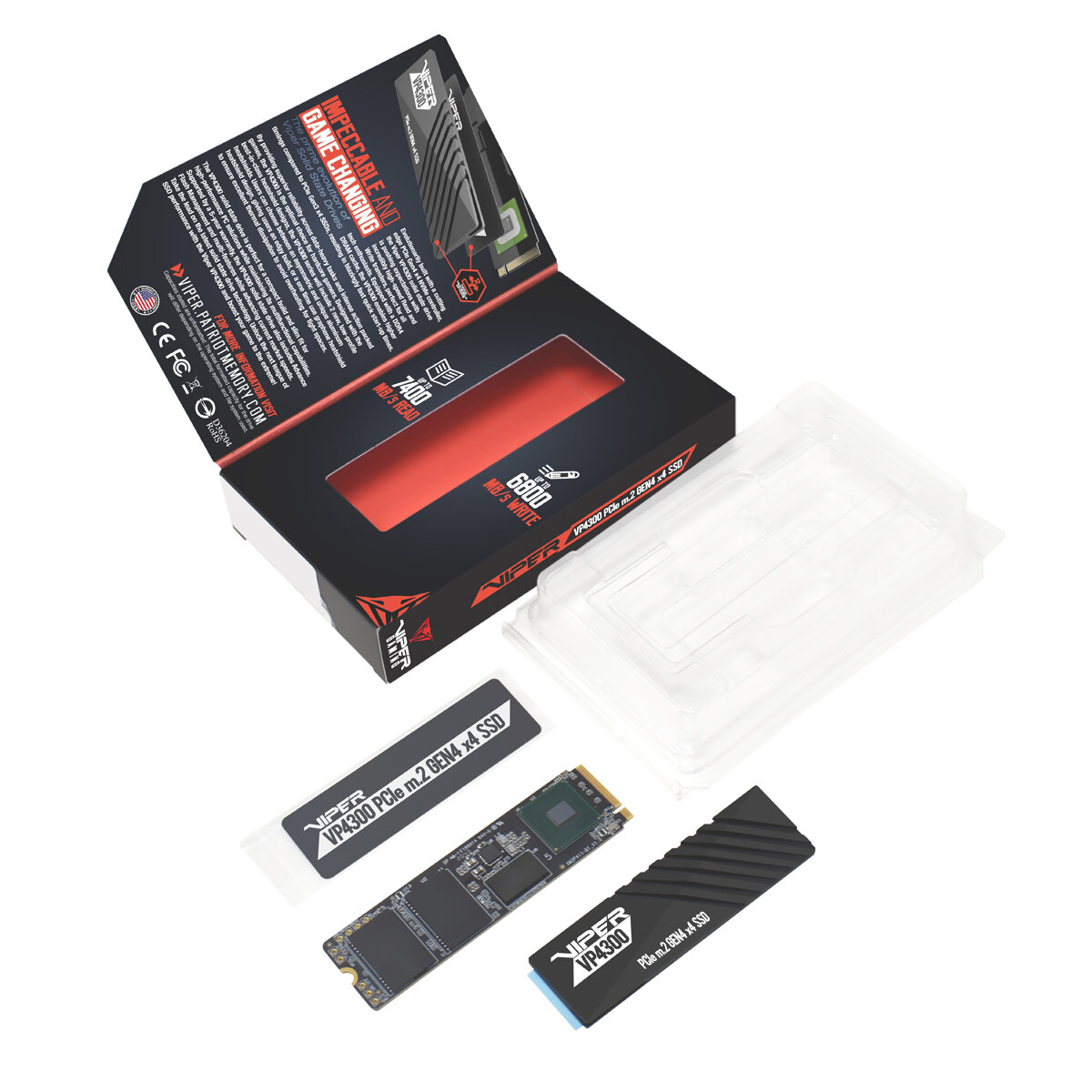 Твердотельный накопитель Patriot Memory Viper 1 ТБ M2 VP4300-1TBM28H