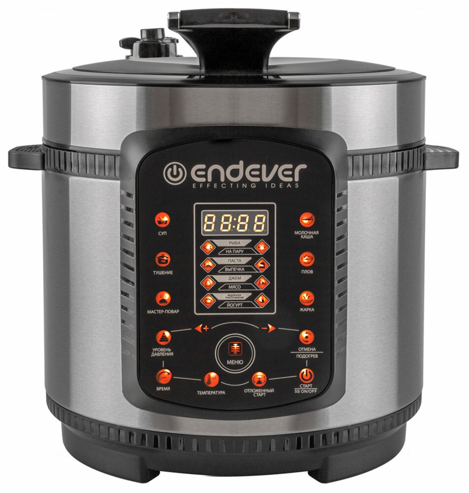 Мультиварка-скороварка Endever Vita-99, черный/стальной (90400)