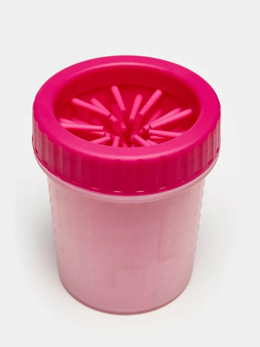 Лапомойка силиконовая SOFT GENTLE для мелких и средних пород собак и кошек розовый