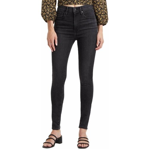 фото Джинсы скинни levi's women mile high super skinny jeans, размер 24/32, черный
