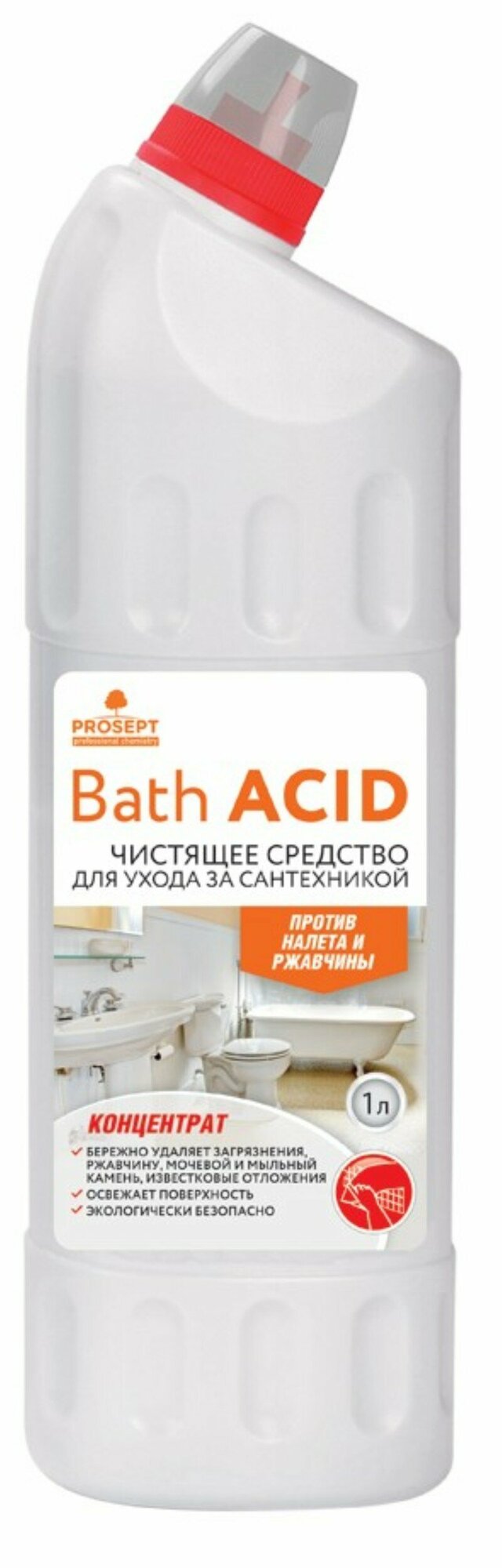 Чистящее средство для ухода за сантехникой Bath Acid . Концентрат, 1л - фотография № 12