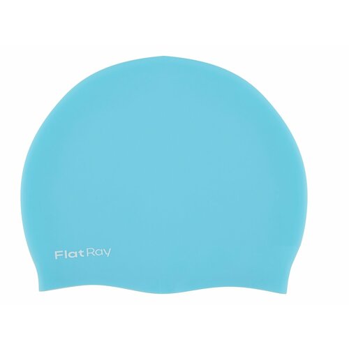 фото Шапочка для павания силиконовая flat ray silicone swim cap (голубой)
