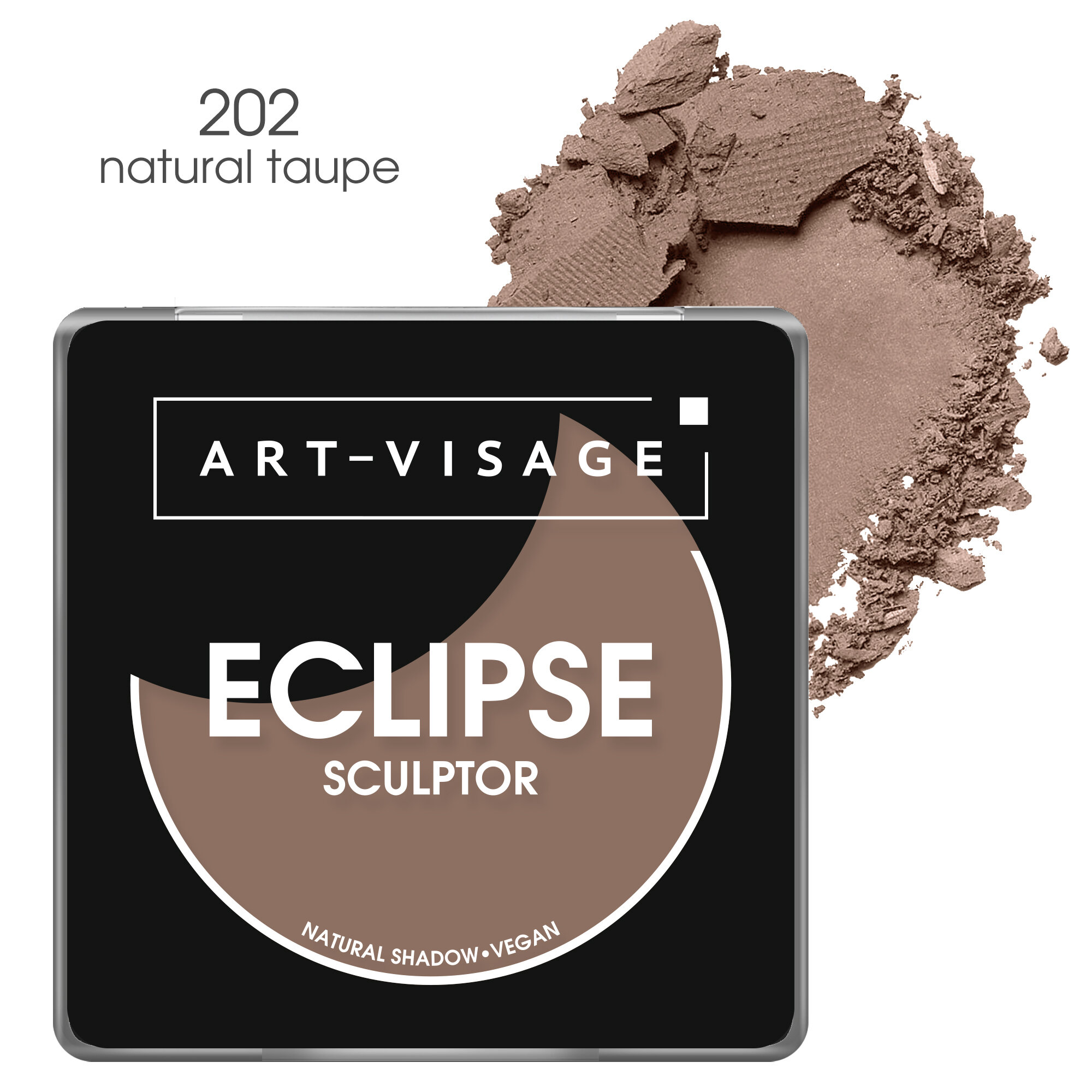 ART-VISAGE Скульптор пудровый "ECLIPSE" 202 natural taupe