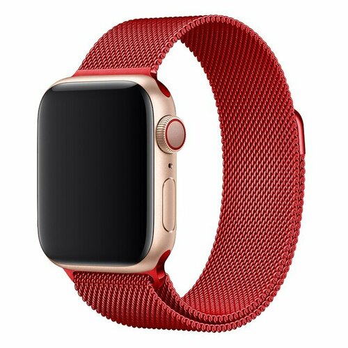 Ремешок «Миланская петля» для Apple watch Band 40 мм 41 мм 38 ремешок металлический миланская петля для apple watch 38 40 41mm красный