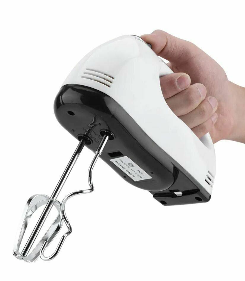 Кухонный ручной миксер, RM-207 200Вт 7 скоростей, белый
