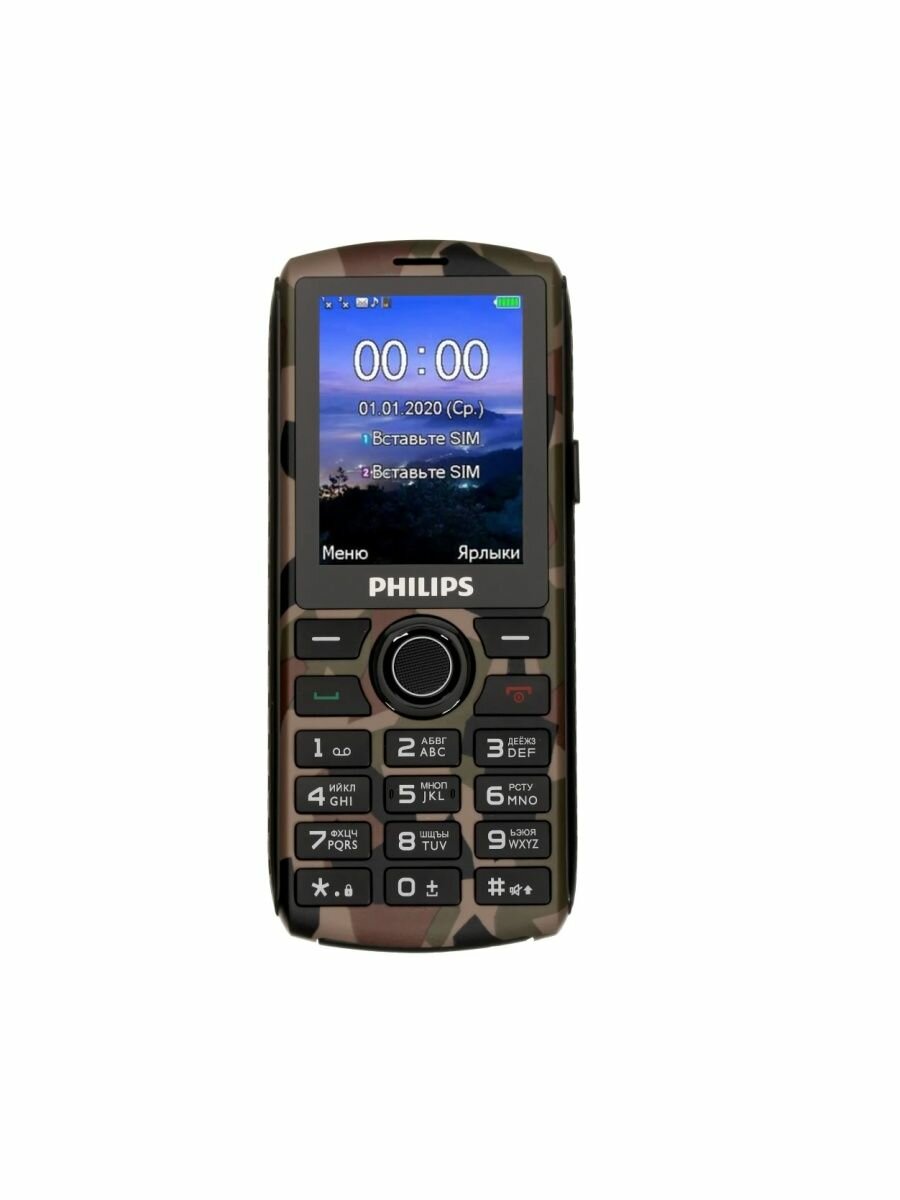 Мобильный телефон PHILIPS Xenium E218, темно-серый - фото №5