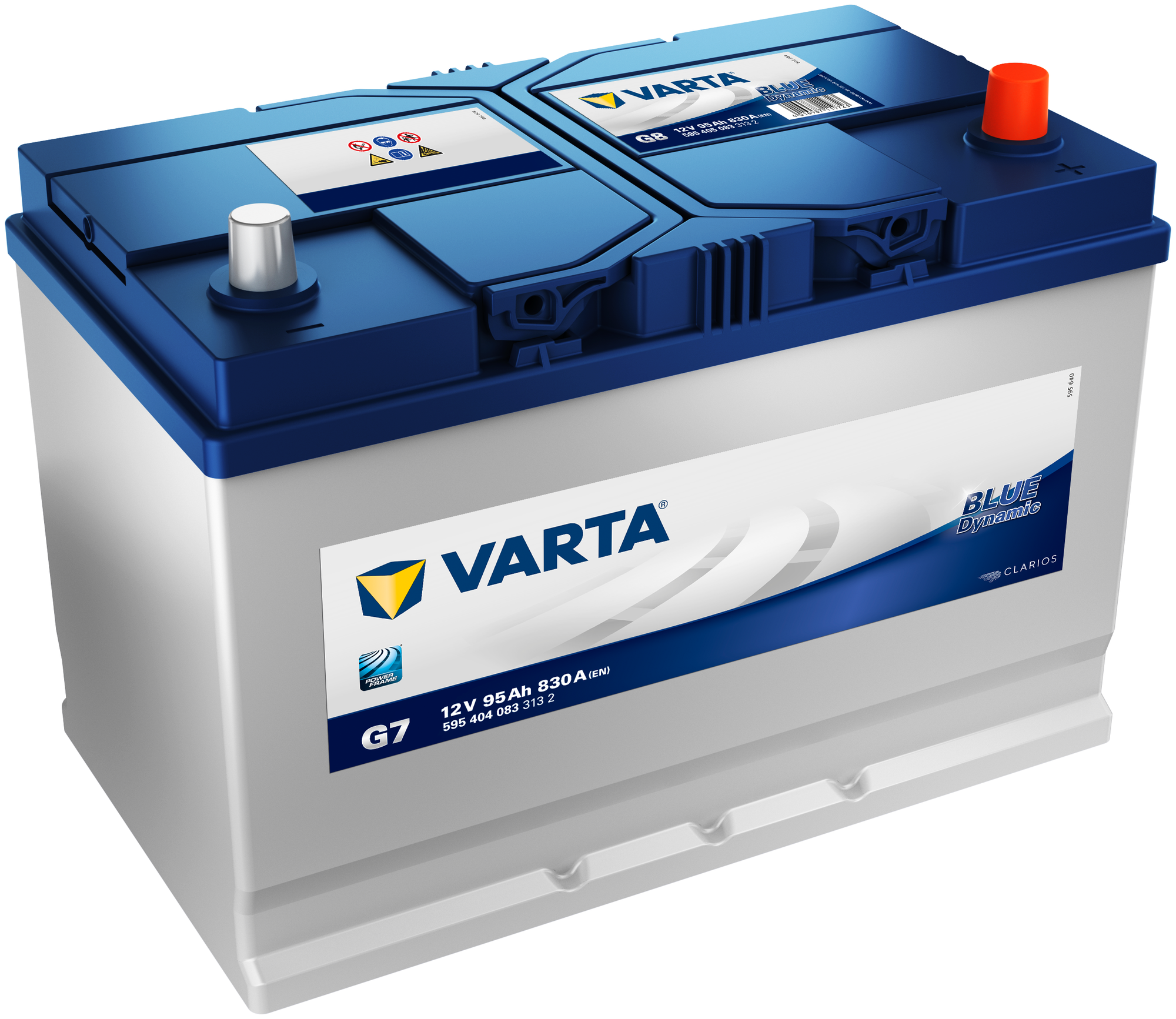 Аккумулятор для грузовиков VARTA Blue Dynamic G7 595 404 083 306х173х225