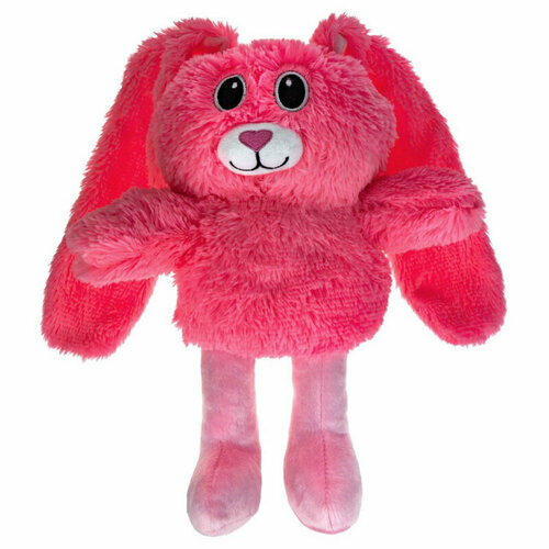 Мягкая игрушка 1Toy Зяц Потягун, розовый, 80 см Т22819 мягкая игрушка заяц потягун розовый 80 см вытягиваются уши лапы