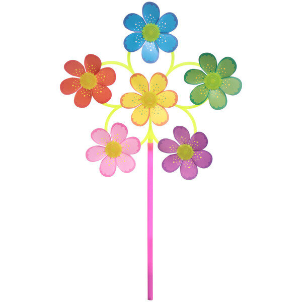 Ветрячок «Луговые цветы» d-30 см, 50 см, в ассортименте